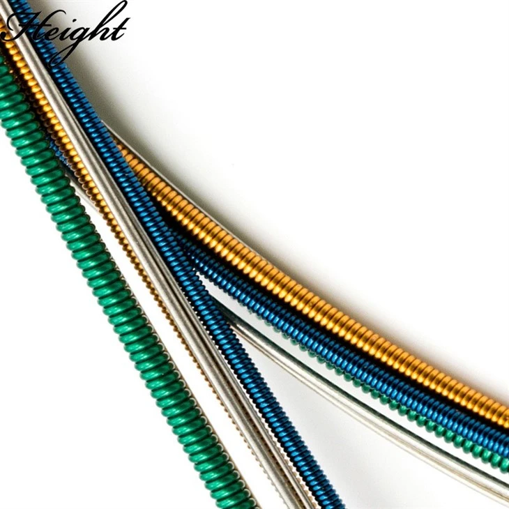 RX15-C Colorful Electric Guitar Strings - Silver-Plated Winding, Multifil Nylon Core, Anti-Rust Coating