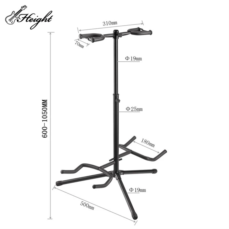 JYC-J-L2 Adjustable Metal+EVA Cover Guitar Stand