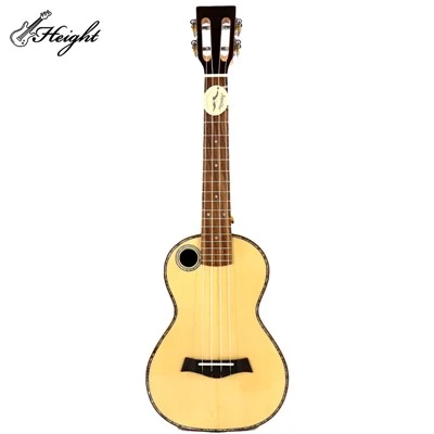 HCE26-WT 26 tuuman ukulele, jossa naarmureikä sivussa